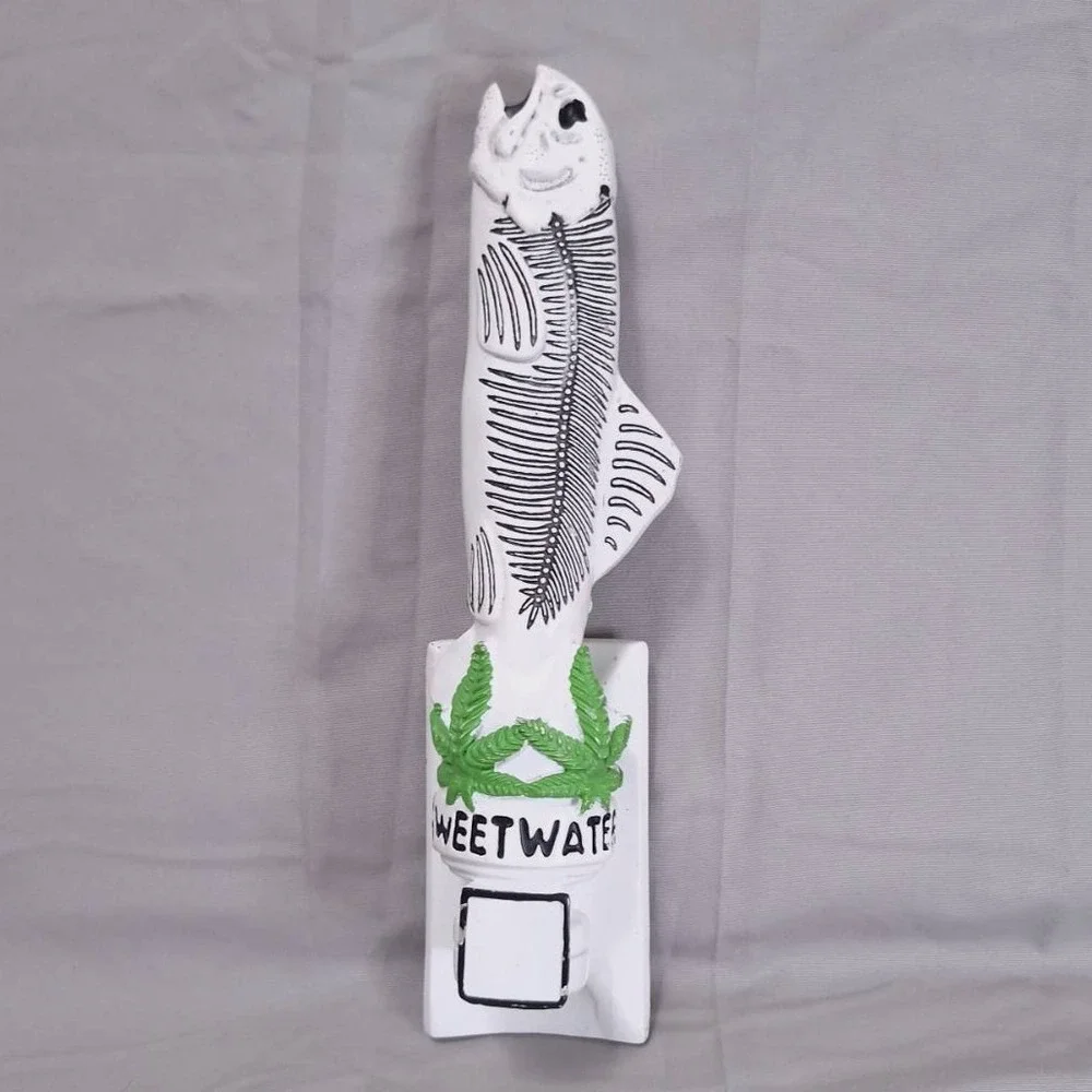 SweetWater Brewing‎ 420 Extra Pale Ale White Fish Skeleton Beer Tap Handle